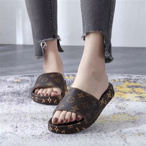 louis vuitton women slippers|lv slippers women's.